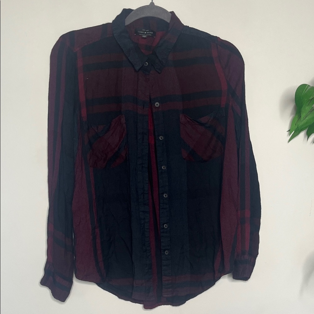 Lucky Brand Plaid Shirt Button Down